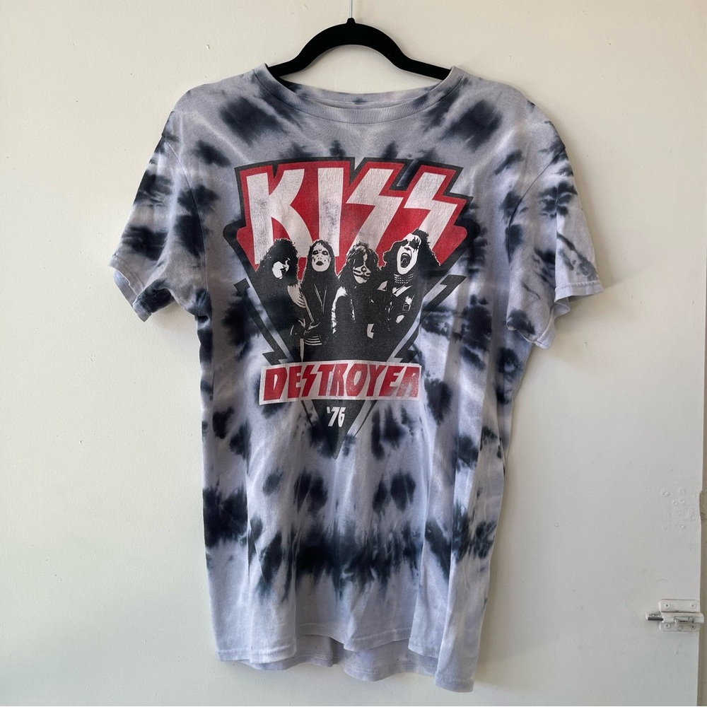 Vintage KISS Destroyer Tie-Dye T-Shirt